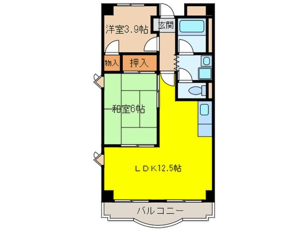 マンションピエ－ルの物件間取画像